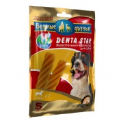Верные Друзья лакомства "DENTA STAR" для чистки зубов (звезда крученая) для собак от 10кг, 225г