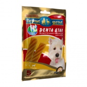 Верные Друзья лакомства "DENTA STAR" для чистки зубов (звезда крученая) для собак от 4 до 10кг, 90 г