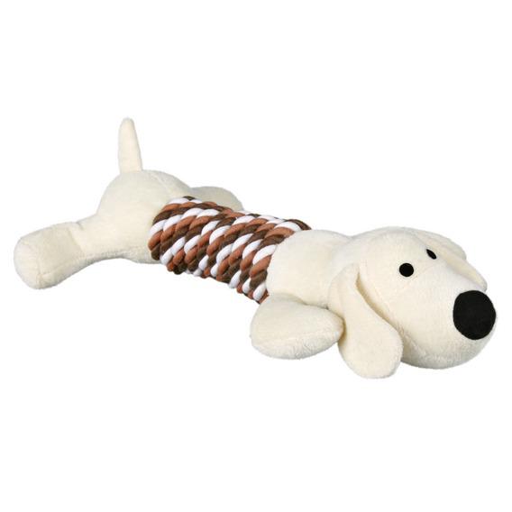 35894 Игрушка для собаки плюш/х/б, с веревкой "Собака или Бегемот" (1шт)