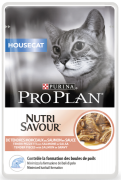 конс. Pro Plan Cat HOUSE CAT 85гр нежные кусочки с лососем в соусе, для взрослых кошек живущих в доме